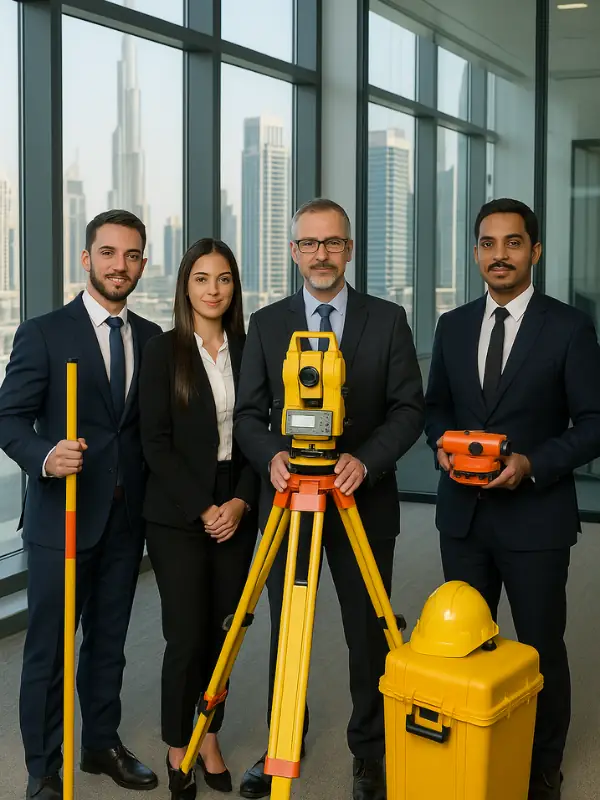 Royal Survey team and office